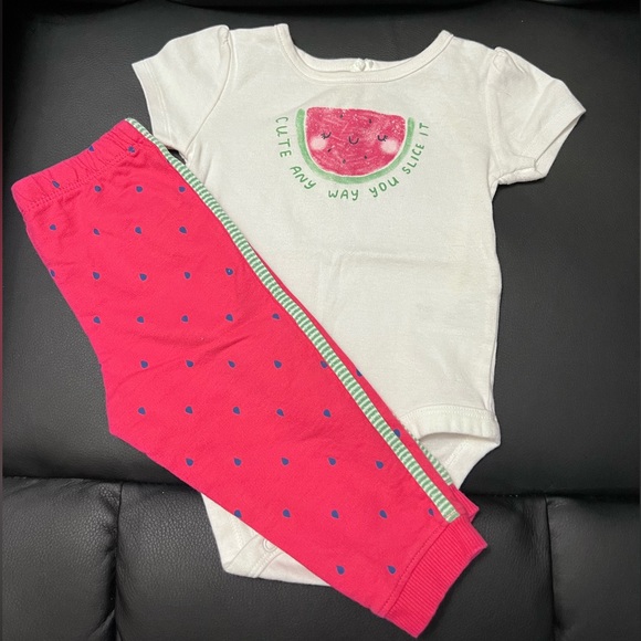 2 Piece Watermelon Bodysuit And Pants - Picture 2 of 3